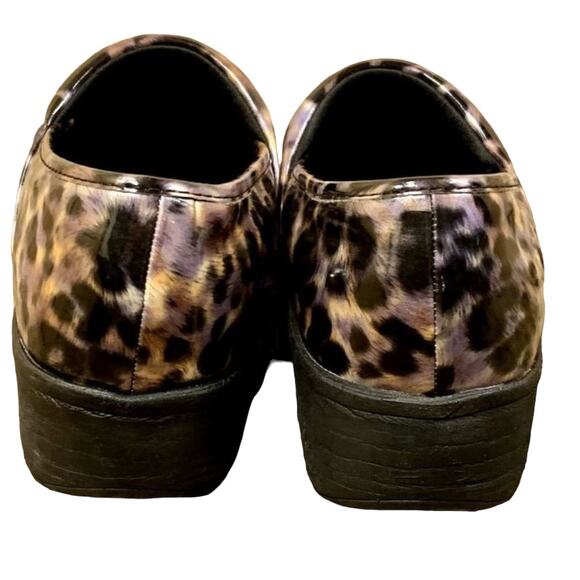Safe T Step Clogs Women SZ 7 Leopard Slip Resistant Comfort Shoes Occupational - Picture 6 of 11